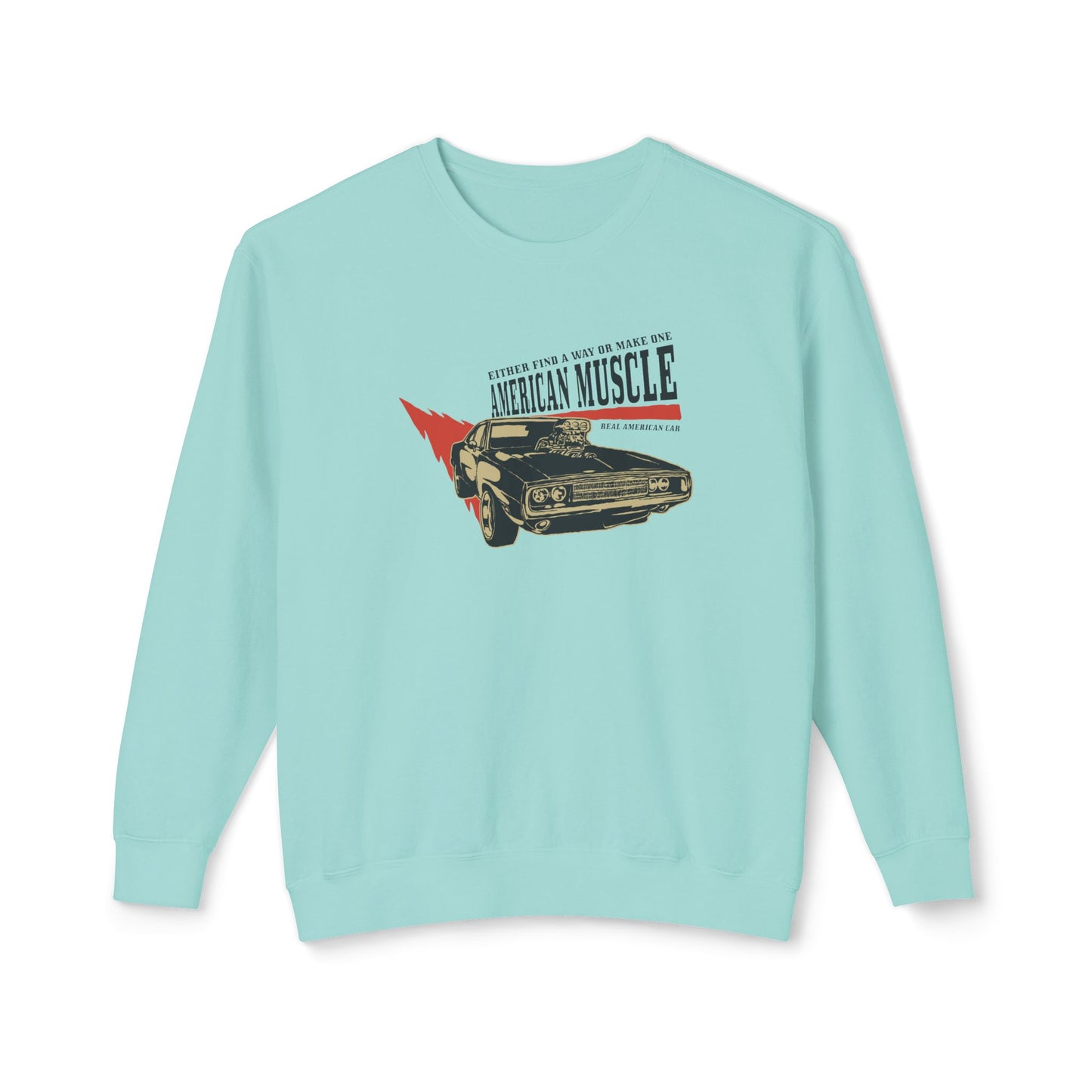 Men's Sweatshirt American Muscle - Vintage Car Fans
