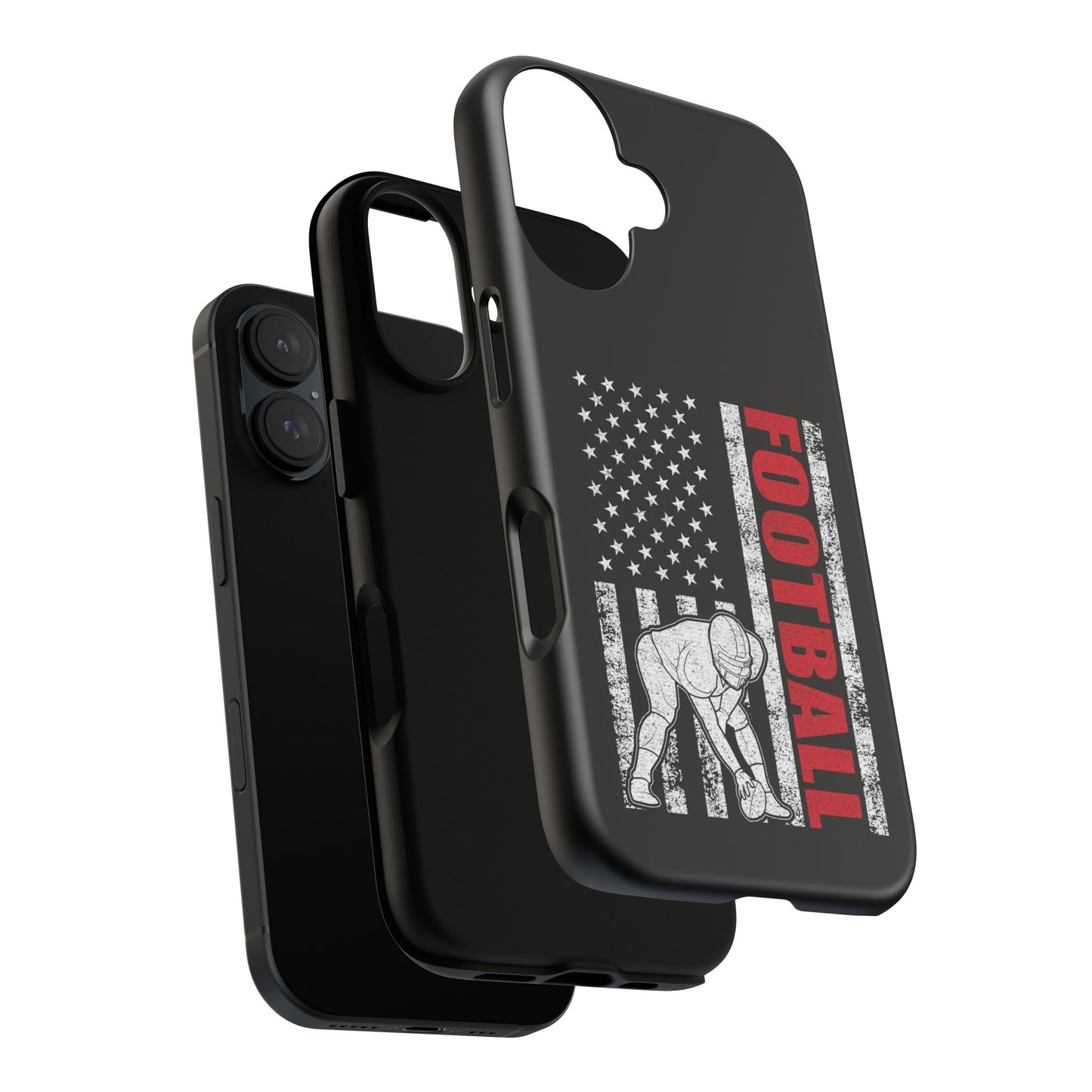 Football American Flag Phone Case - Tough Cases for Fans