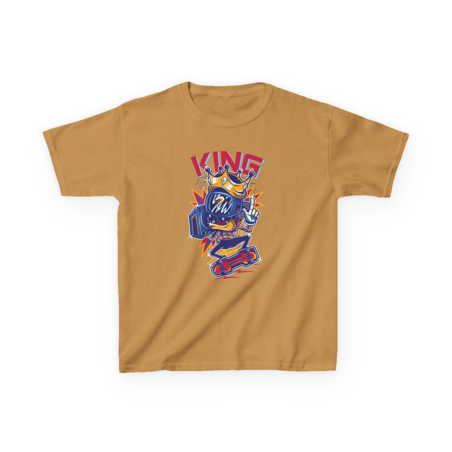 King Kids Tee Fun Graphic Tee for Young Rulers