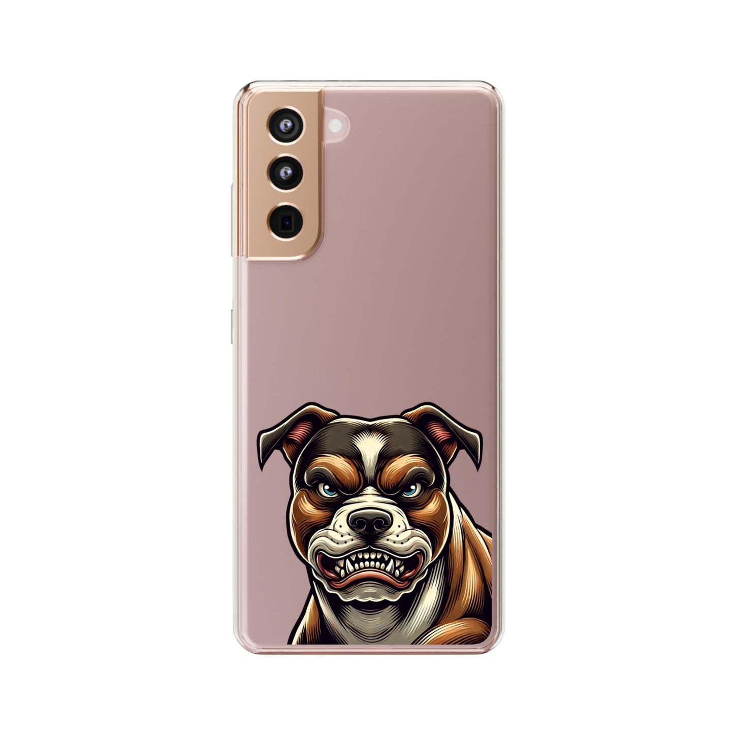 Pit Bull Print Clear Case - Perfect for Pet Lovers