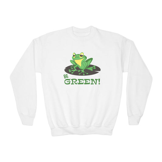Cute Frog Graphic Youth Sweatshirt For Boys