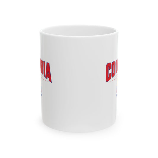 Colombia Pride Ceramic Mug 11oz  Perfect for Coffee Lovers & Gifts