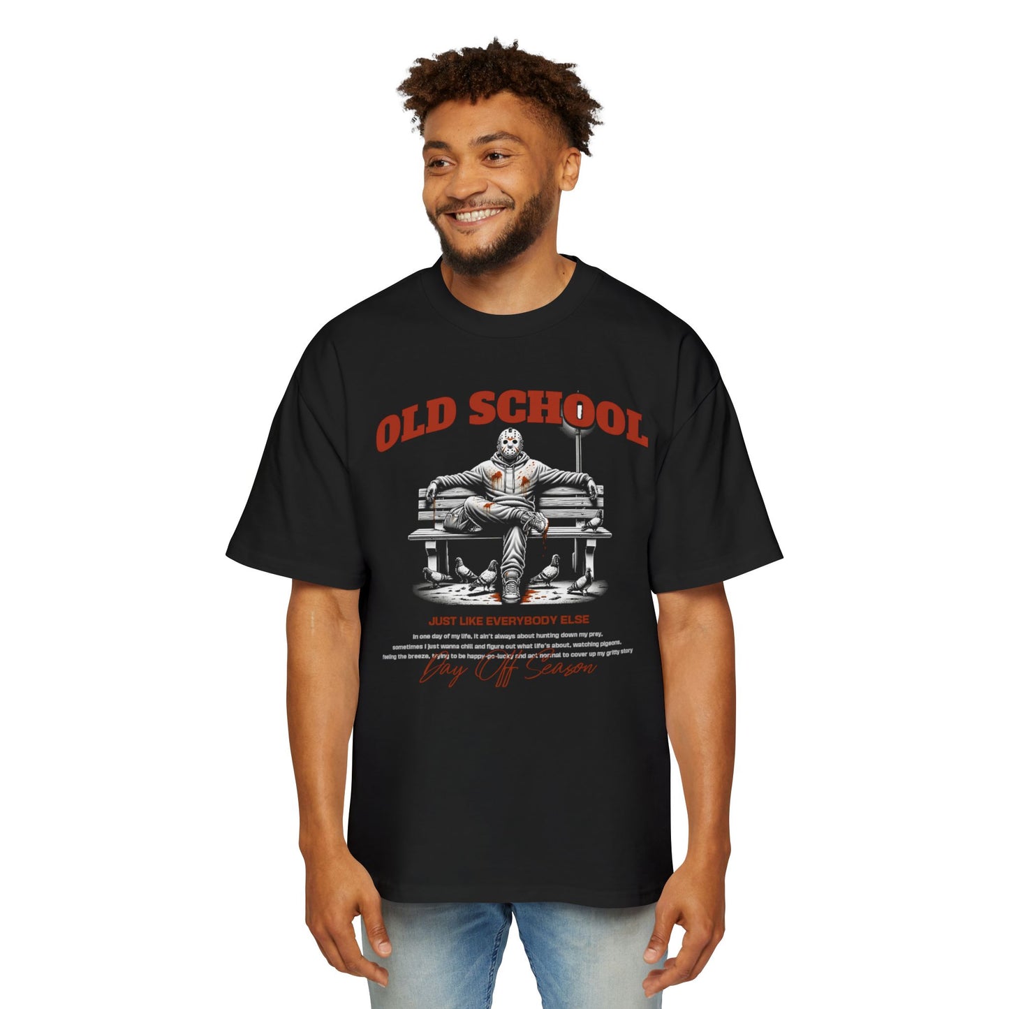 Retro Graphic Old School Men's Oversized Tee