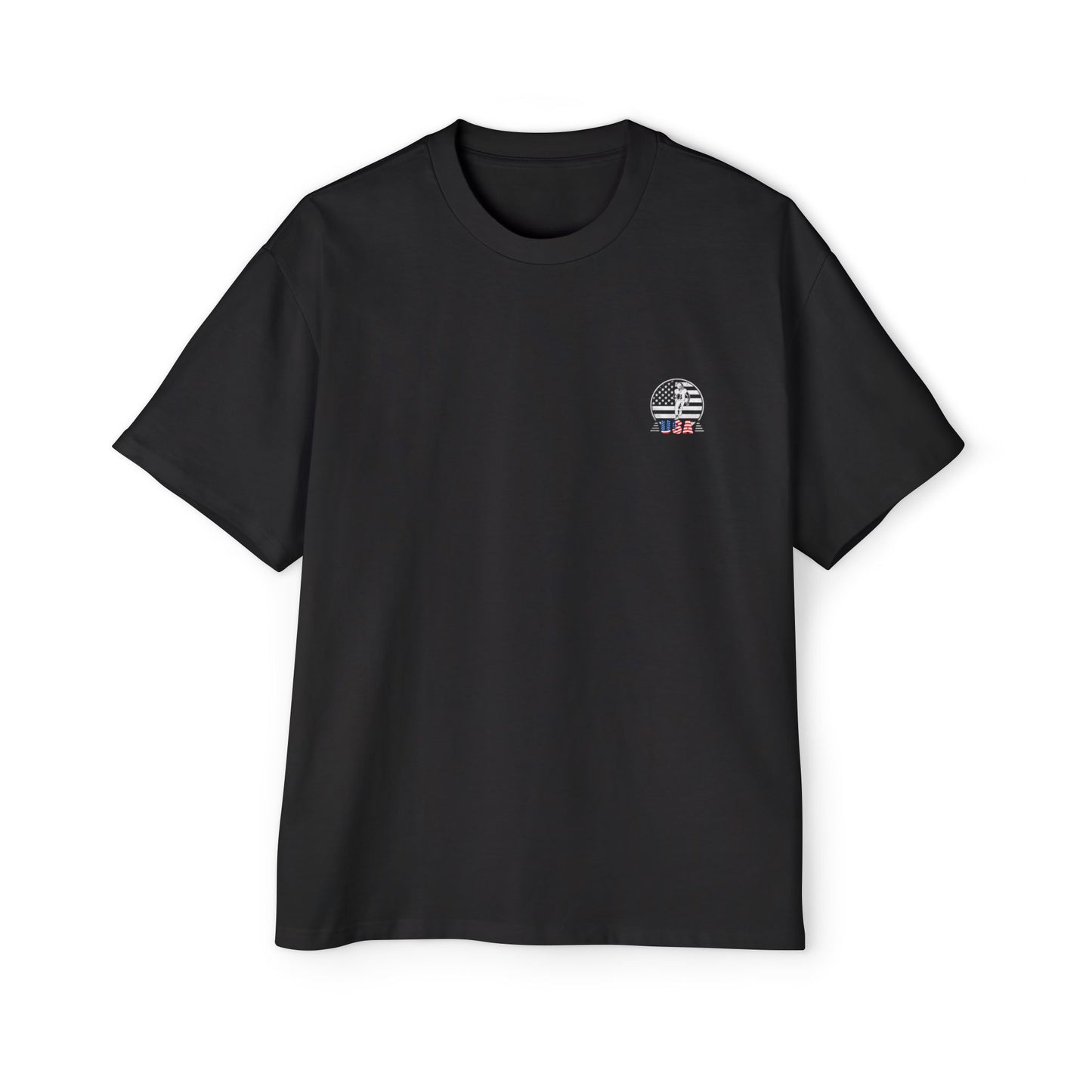 Men's Oversized Football Graphic Tee - Patriotic T-shirt