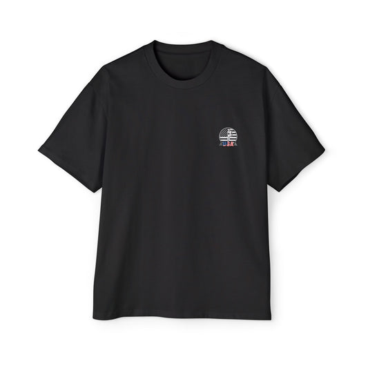 Men's Oversized Football Graphic Tee - Patriotic T-shirt
