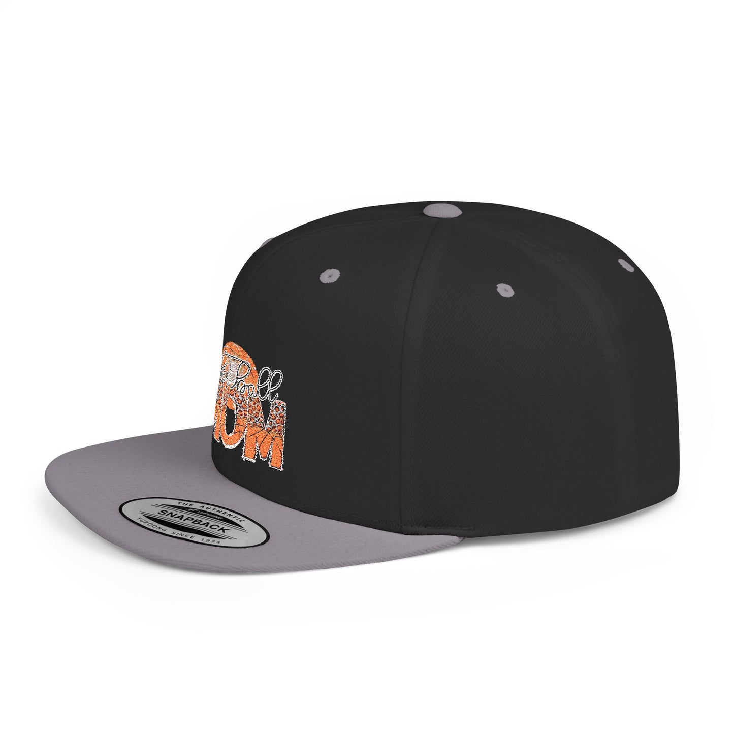 Women's Flat Snapback Cap Basketball  Mom – Ideal Gift for Sports Moms