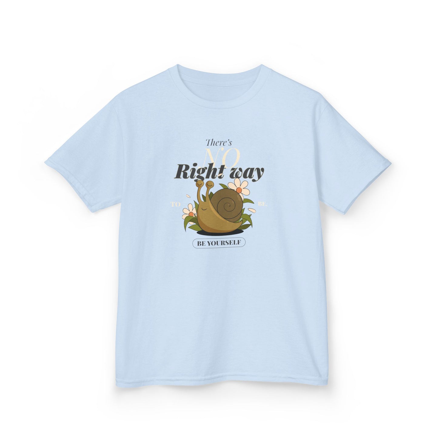 Kids Tee Snail Graphic 'There's Right Way' Inspirational T-Shirt