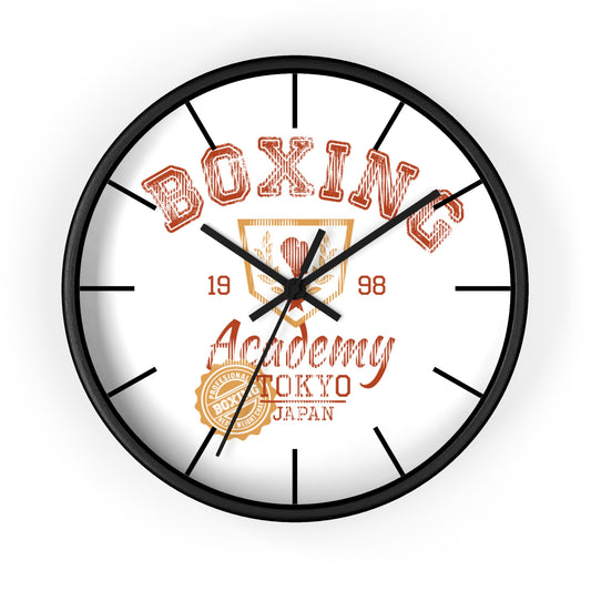 Boxing Academy Wall Clock - Vintage Style