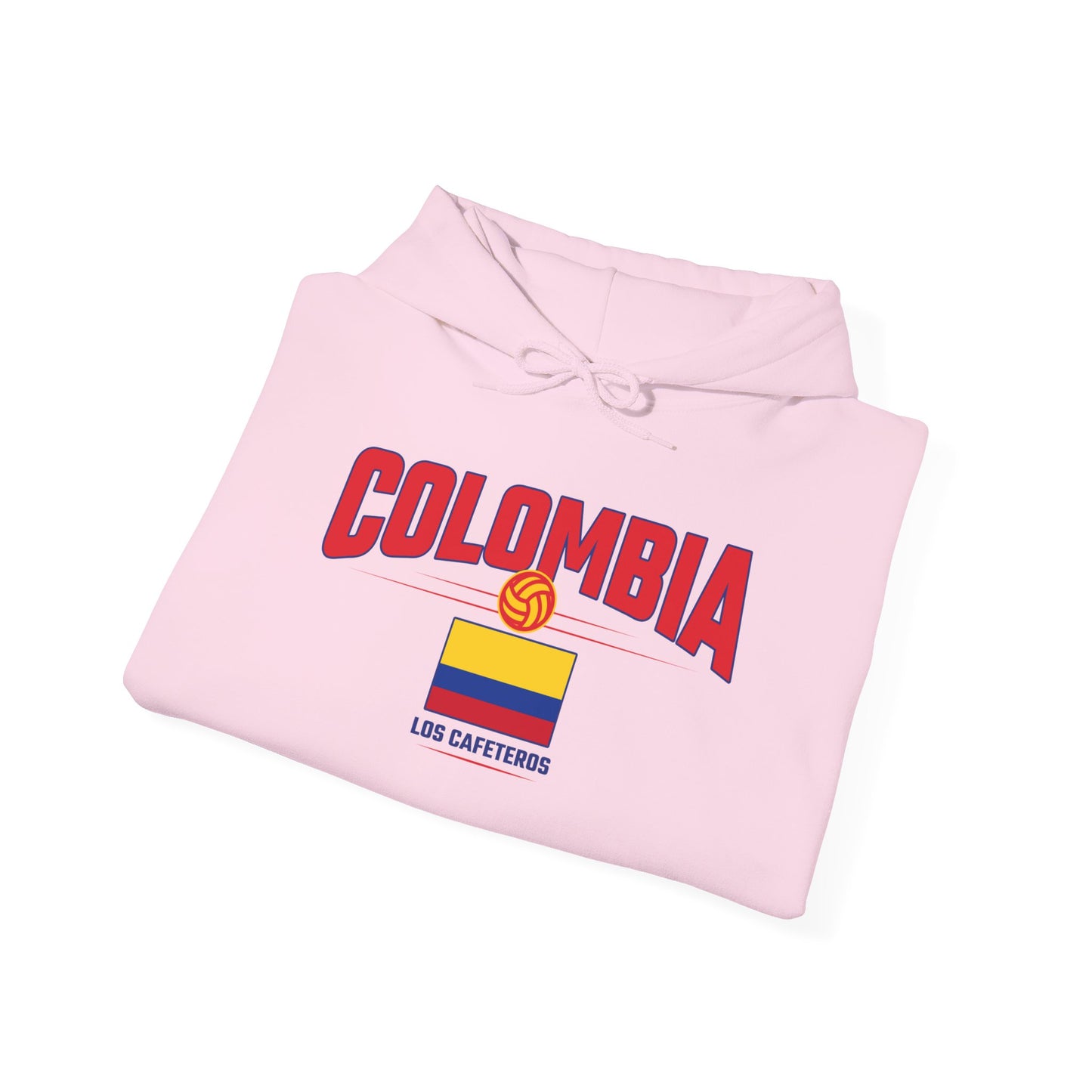 Unisex Hoodie Love Colombia Sweatshirt with Flag Design