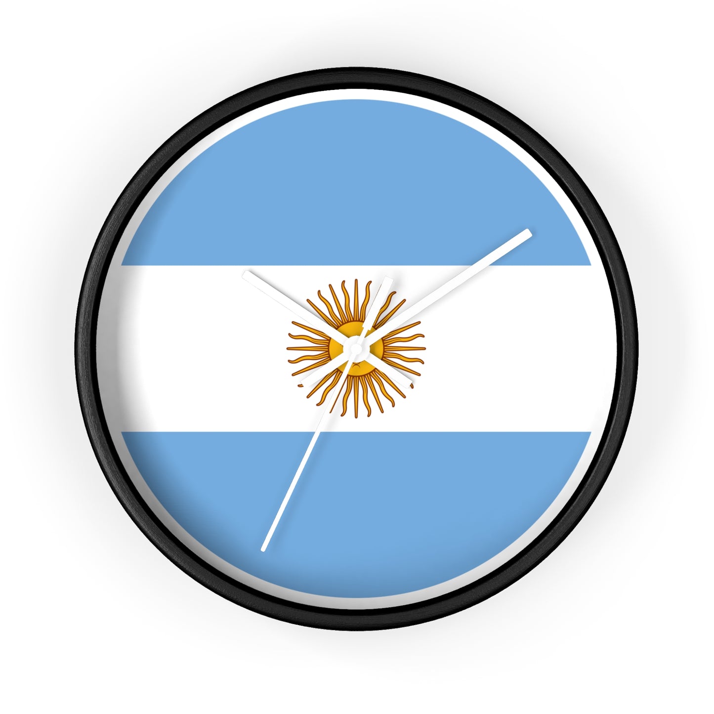 Argentina Flag Wall Clock - Stylish Timepiece for Home Décor