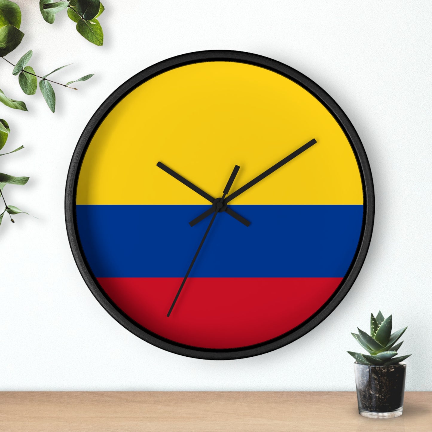 Colombian Flag Wall Clock - Vibrant Home Decoration for Proud Colombians