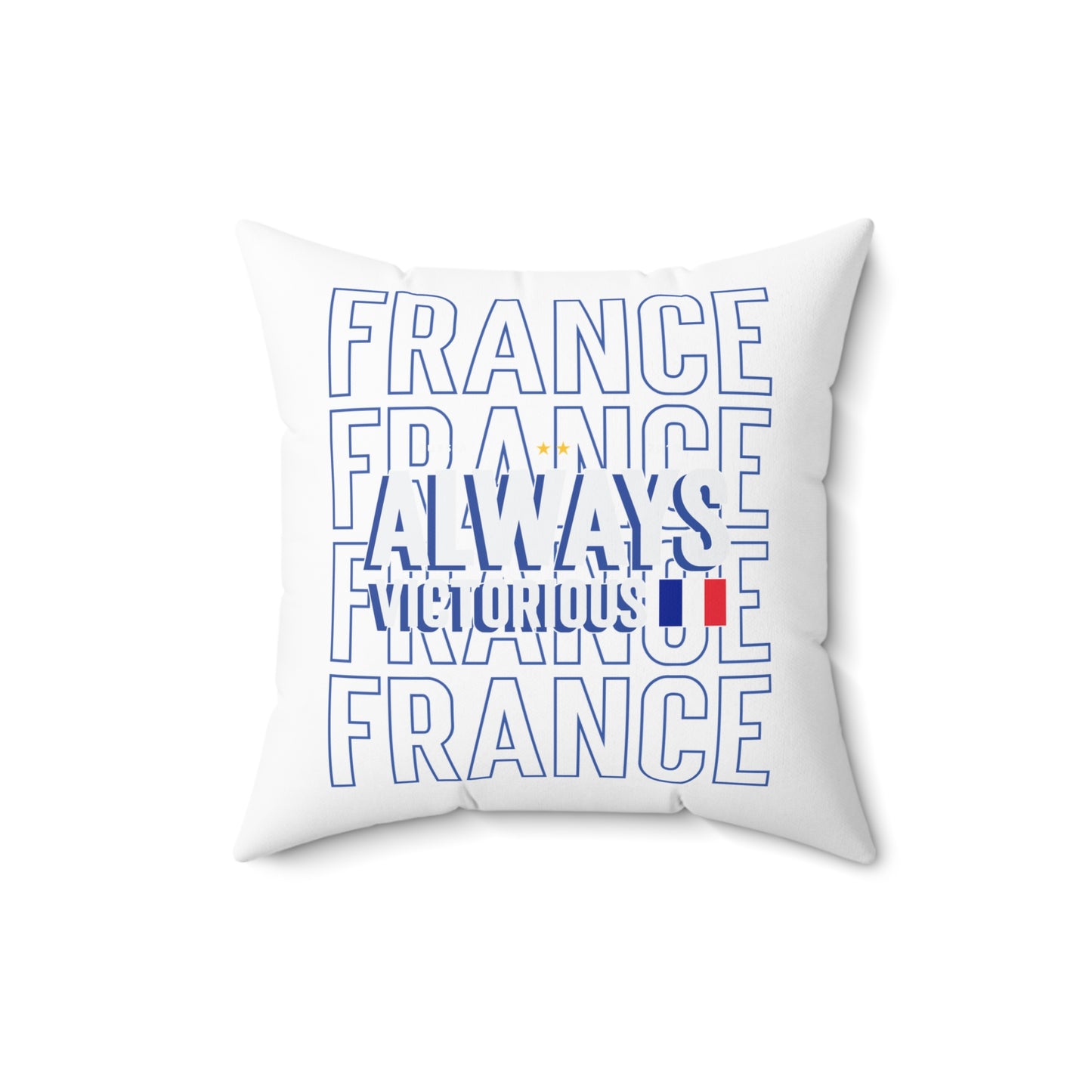 Fan Pillow France Soccer Always Victorious Design