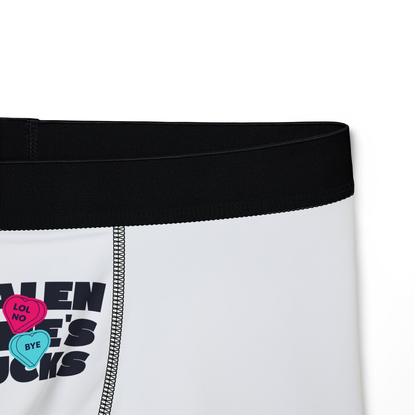 Funny Valentine's Day Men's Boxers - 'Valentine's Sucks'