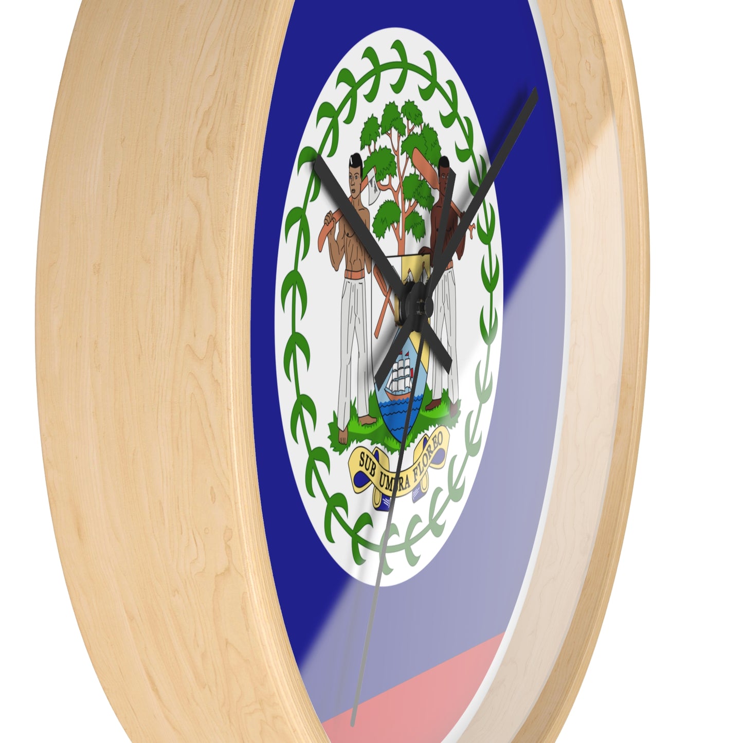 Belize Flag Wall Clock - Unique Home Decor for Belizean Pride