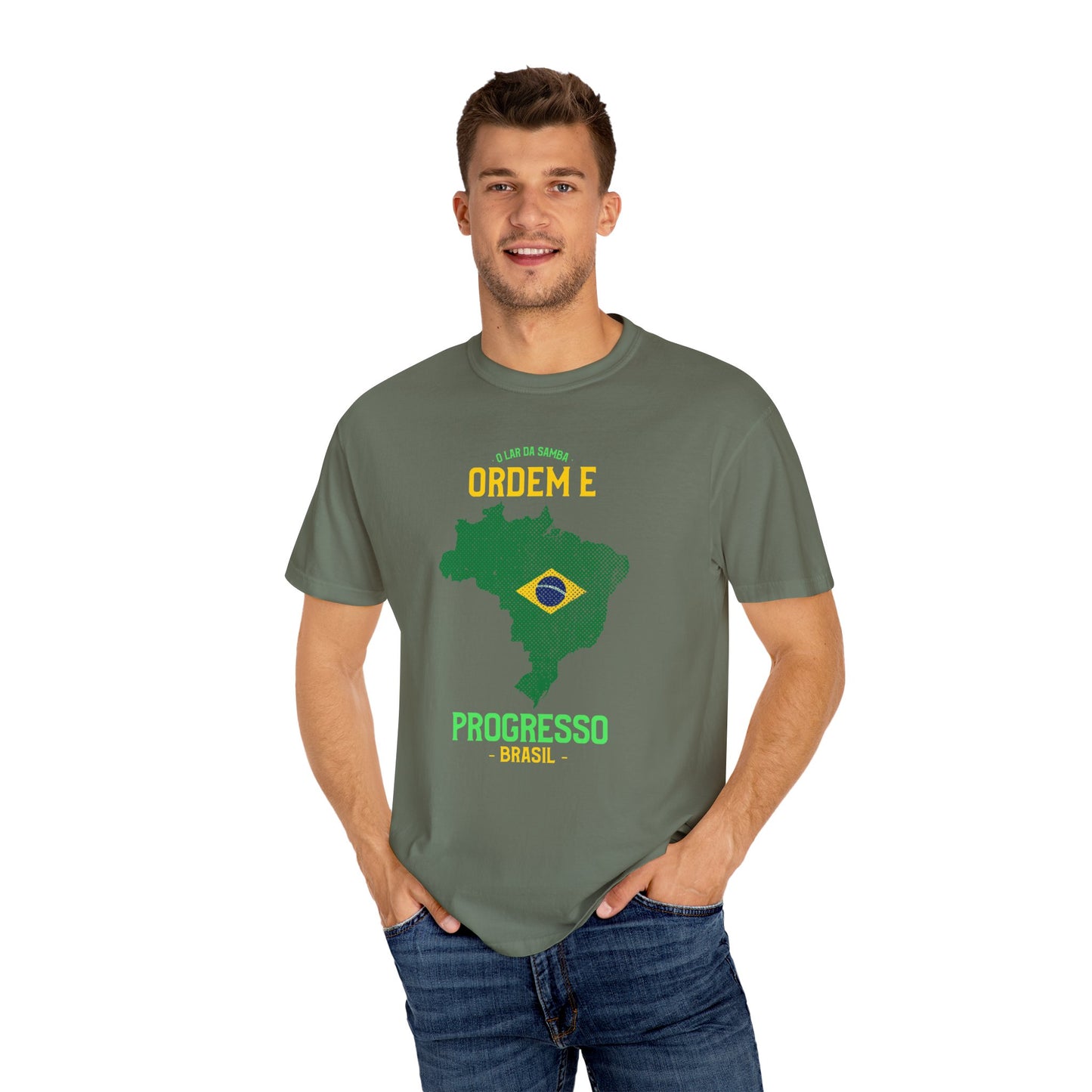 Unisex T-Shirt Brazil Inspired Progress Graphic