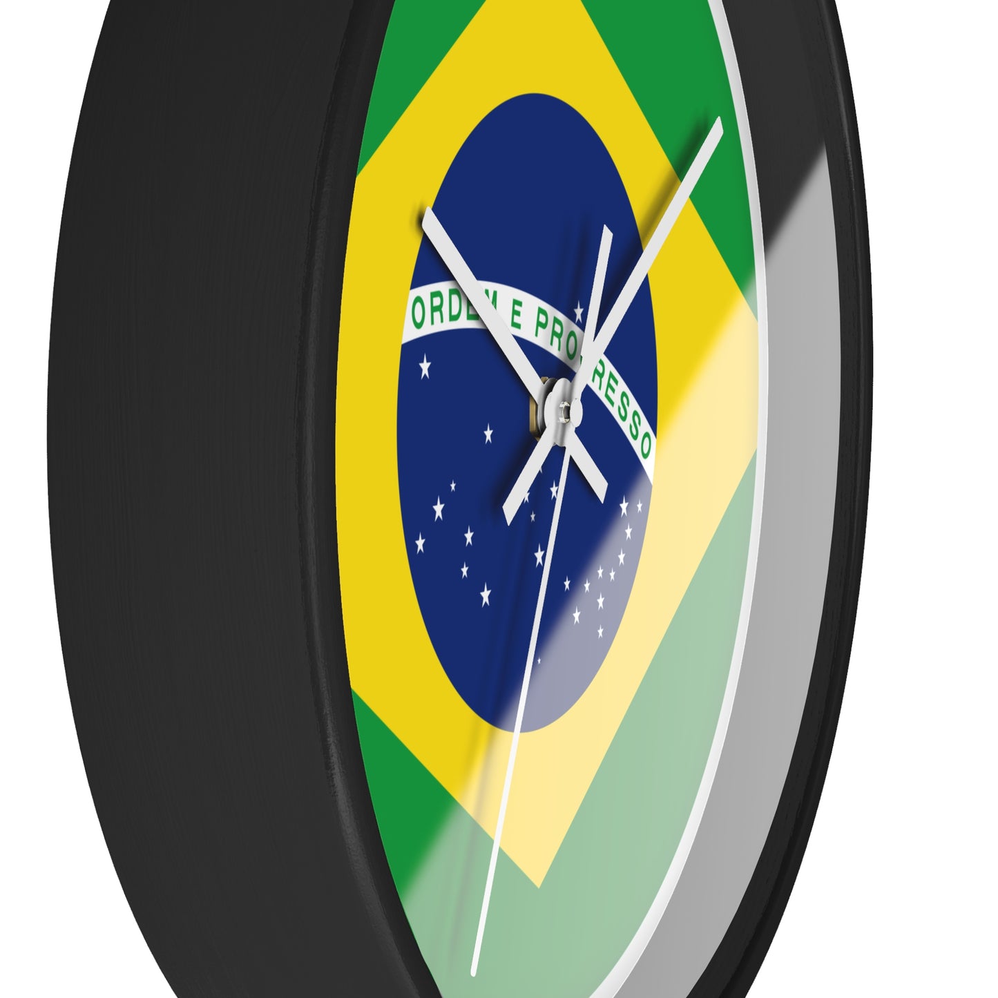 Brazilian Flag Wall Clock - Stylish Decor for Home or Office