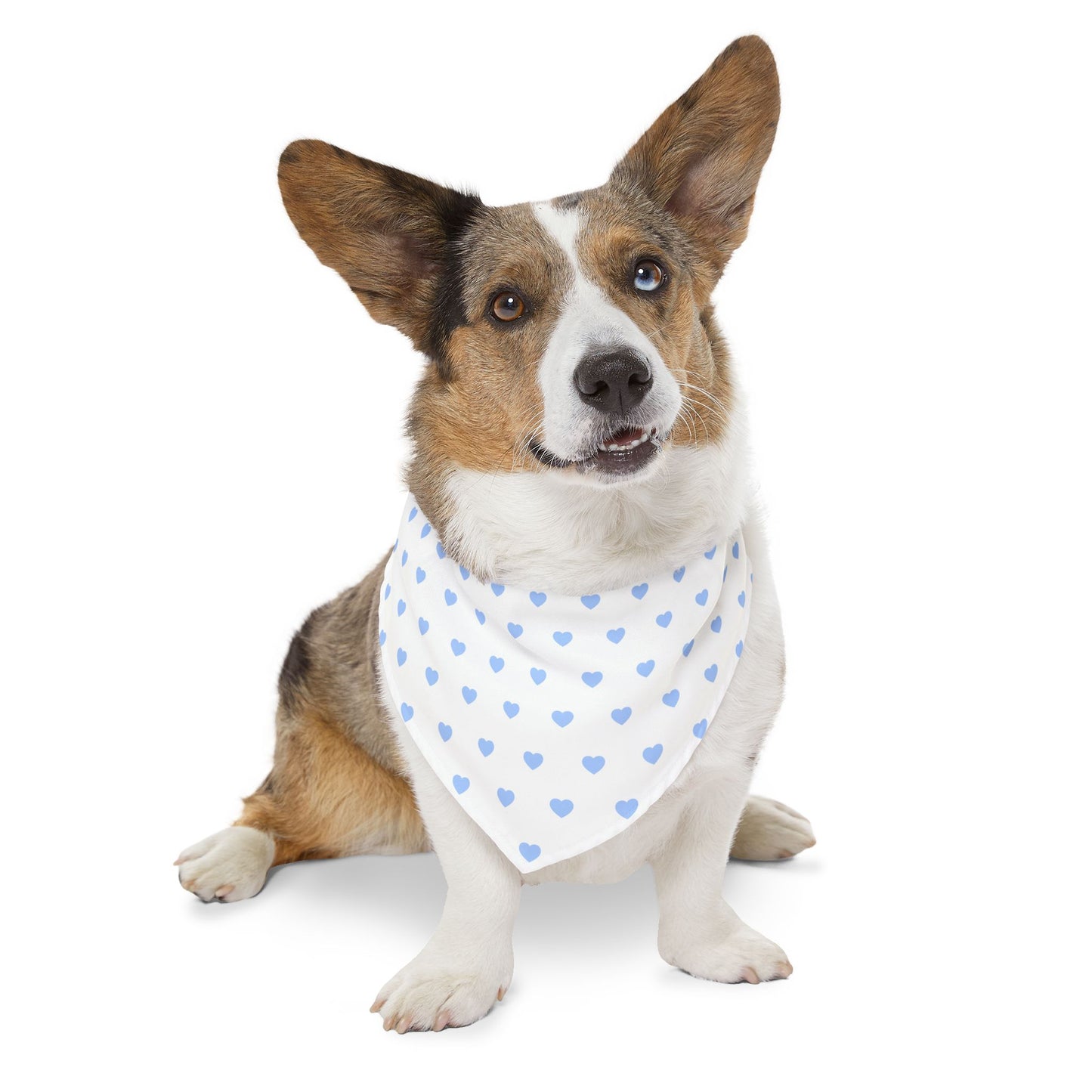 Love Heart Pattern Pet Bandana Collar for Dogs