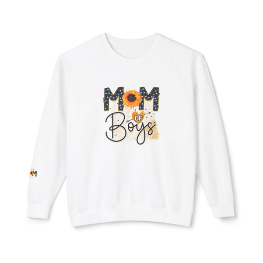 Mom of Boys Wmen's Crewneck Sweatshirt - Perfect Gift for Mother's Day