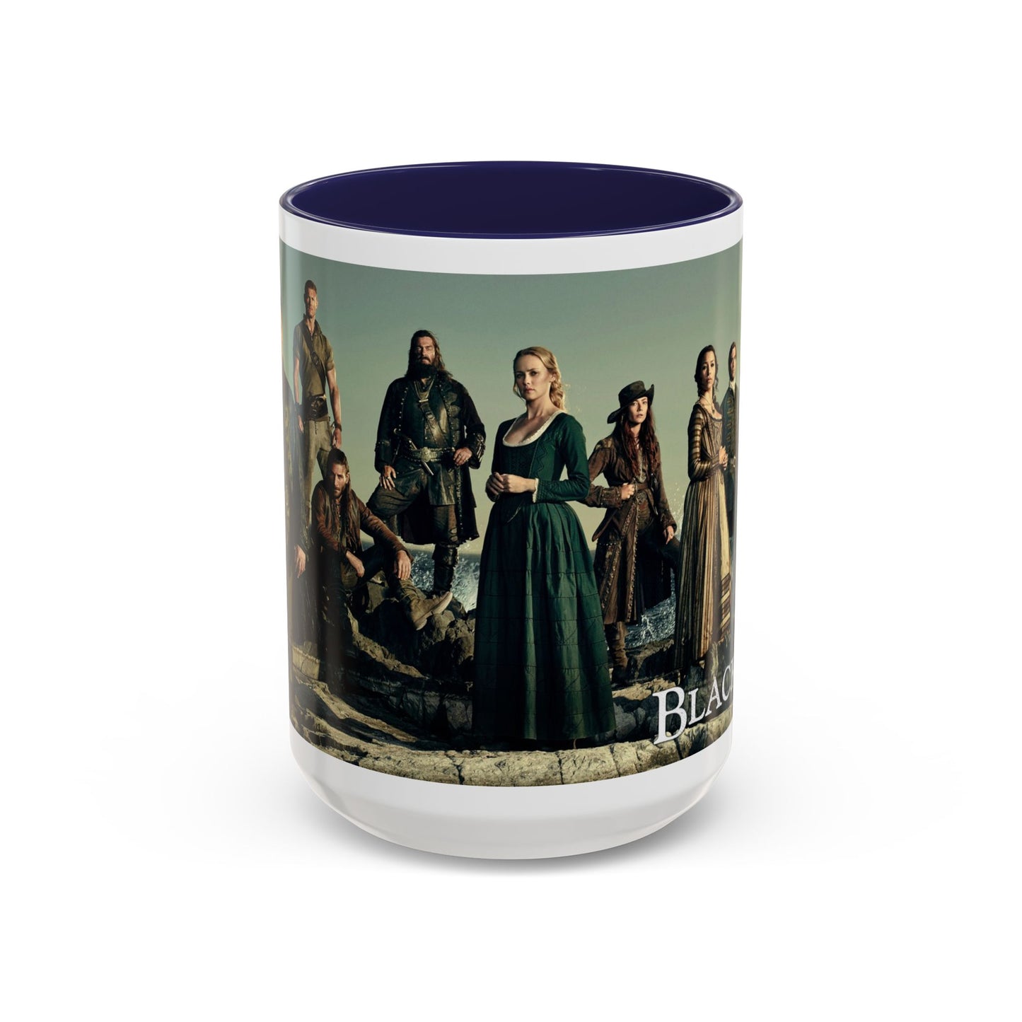 Black Sails Accent Coffee Mug - 11oz & 15oz | For Fans of Adventure & Pirates