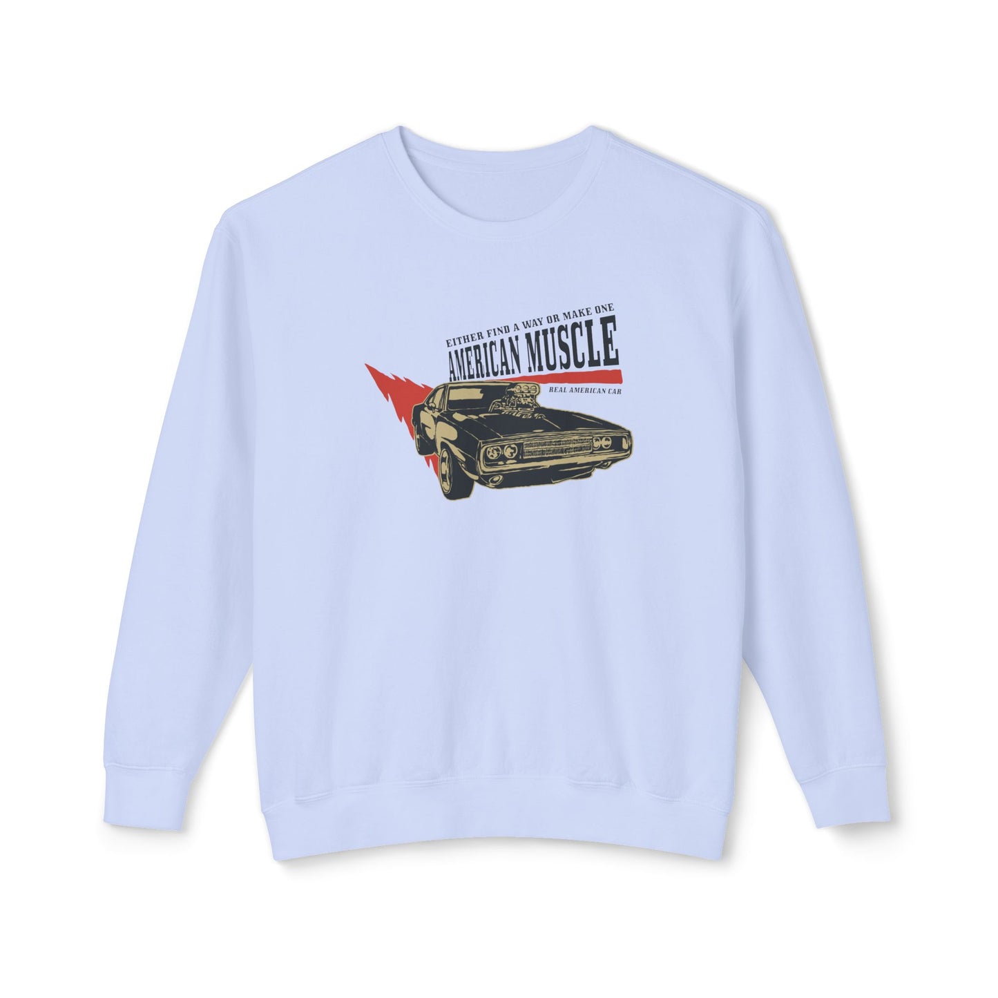 Men's Sweatshirt American Muscle - Vintage Car Fans