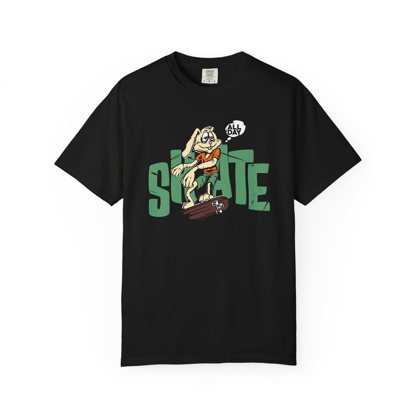 Unisex Trendy T-Shirt "All Day Skate" - Skateboarding Graphic Tee