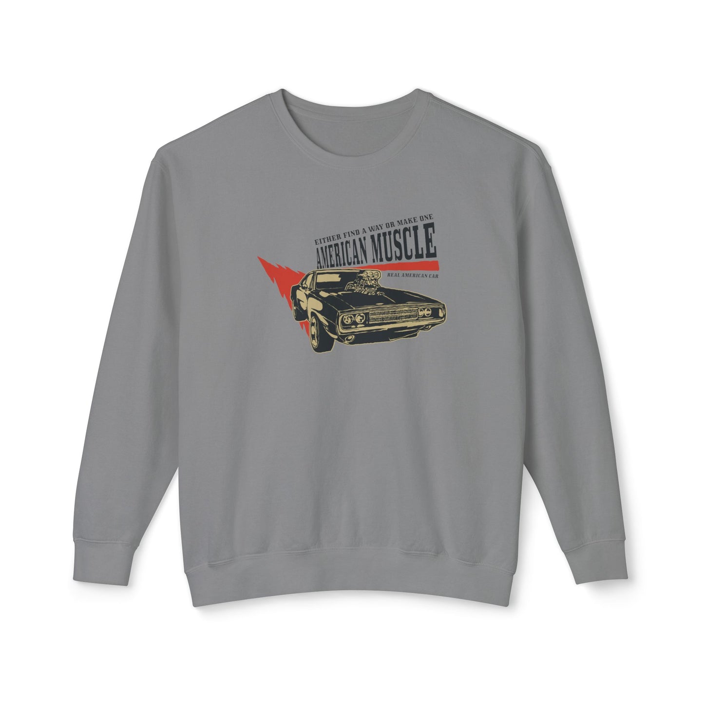 Men's Sweatshirt American Muscle - Vintage Car Fans