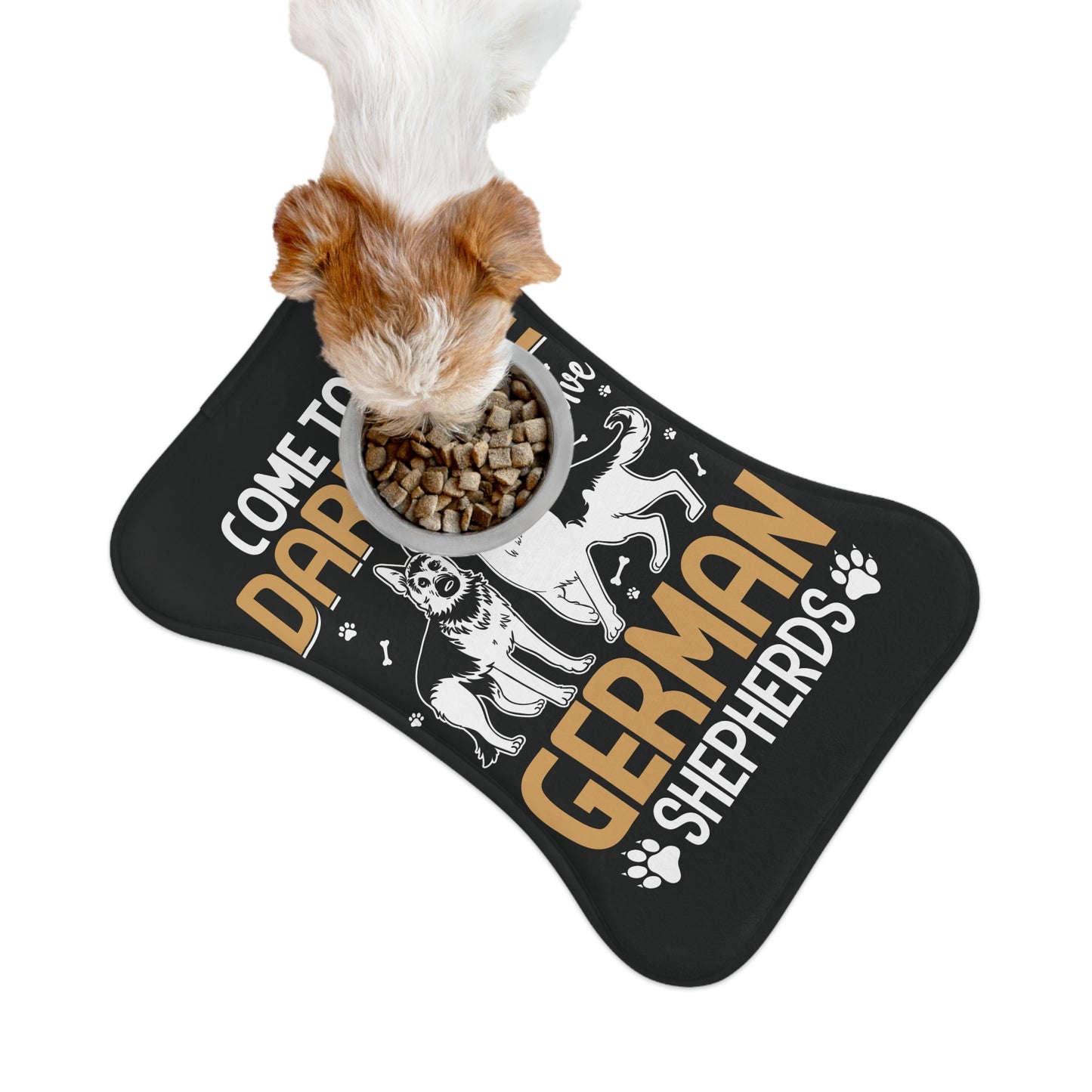 Personalyzed Dog Feeding Mat German Shepherd Pet Mat for Dog Lovers