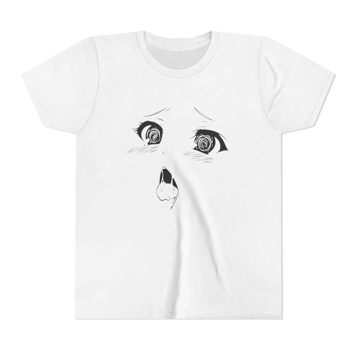 Youth Anime Tee – Unique Cartoon Eyes T-shirt for Creative Kids