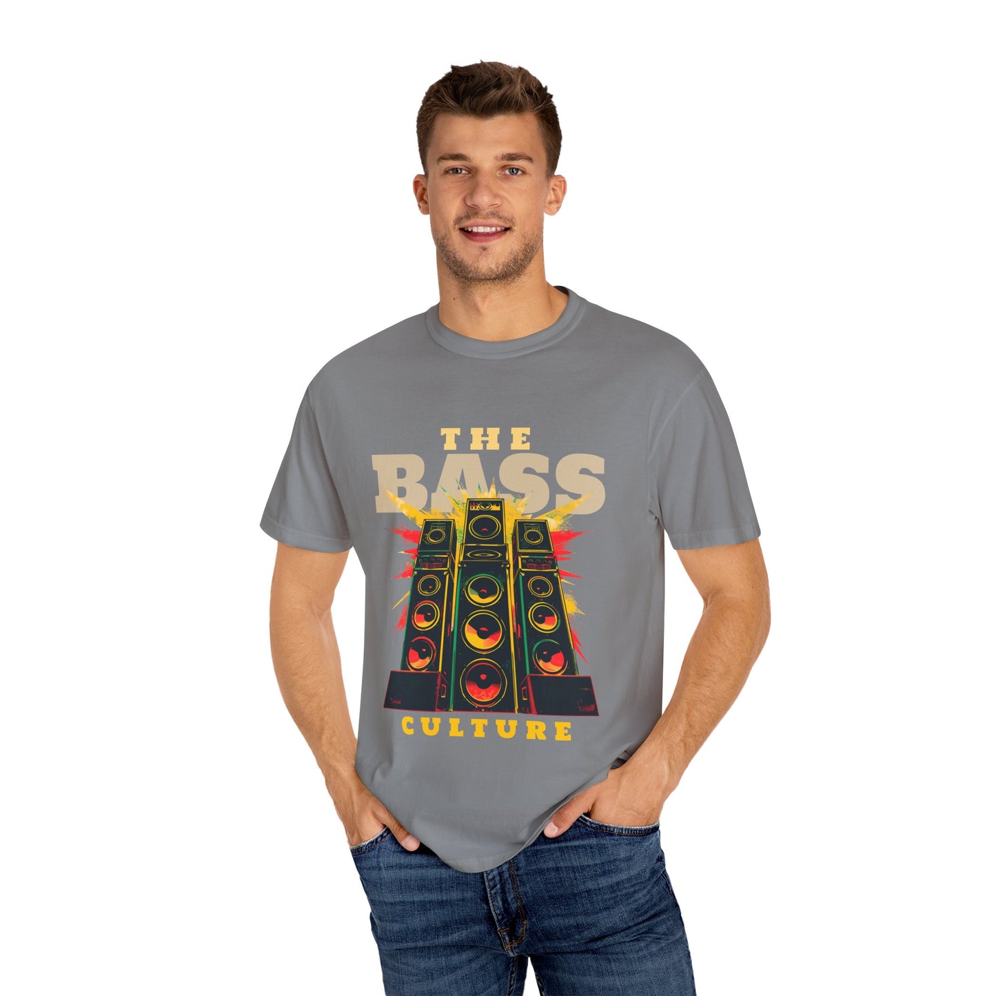 Men's Music Lovers Vintage Bass Culture T-Shirt