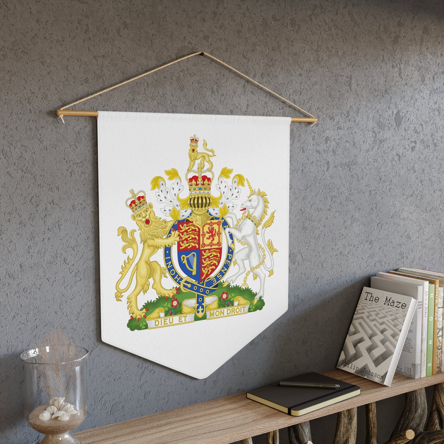 Royal Crest Pennant - Elegant Wall Decor