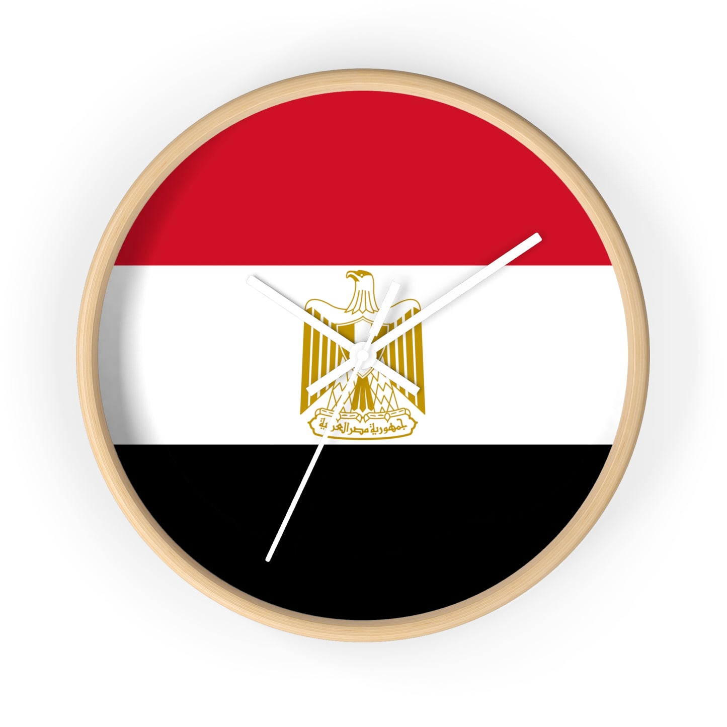 Egyptian Flag Wall Clock - Stylish Home Decor for National Holidays