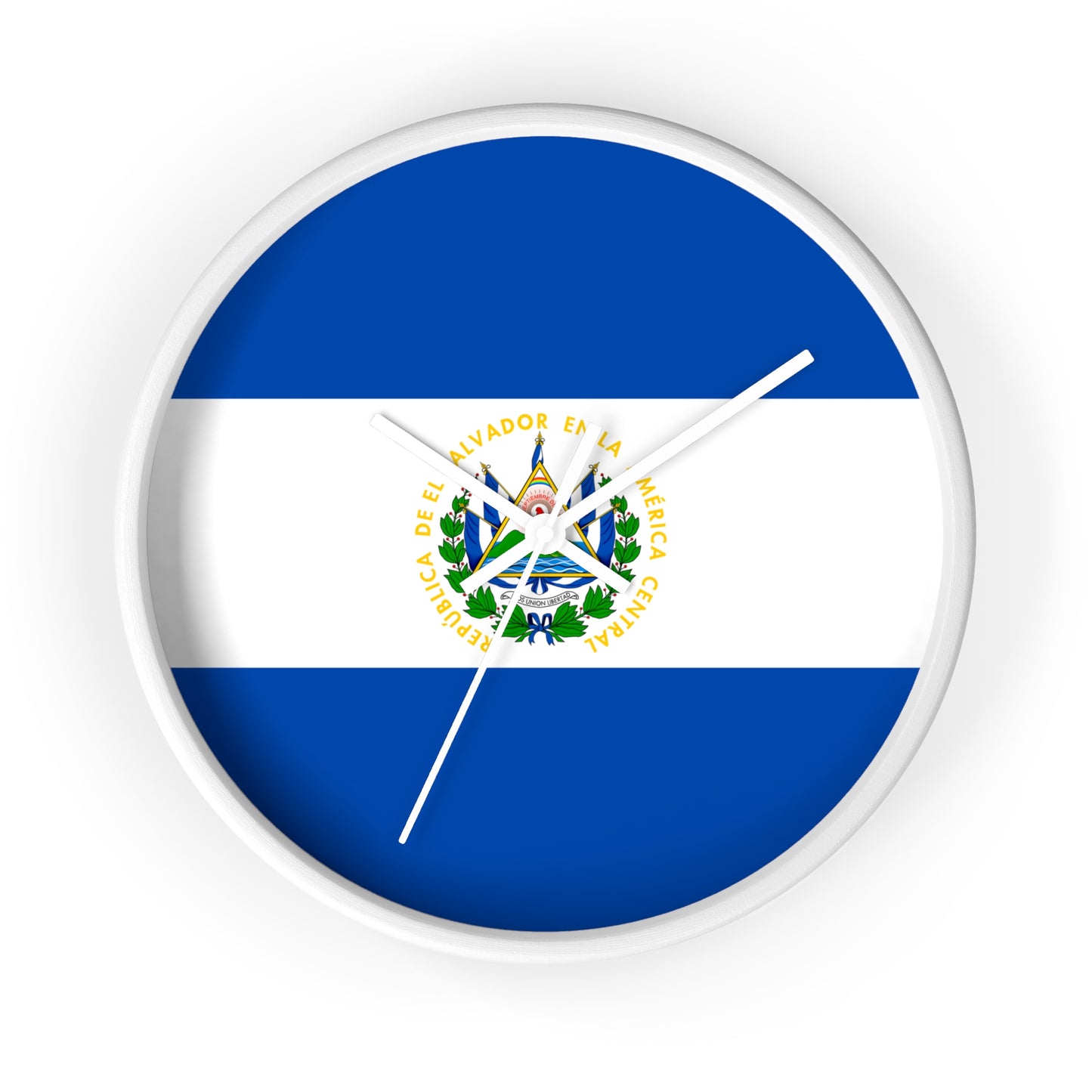 El Salvador Flag Wall Clock - Stylish Home Decor for Patriotism