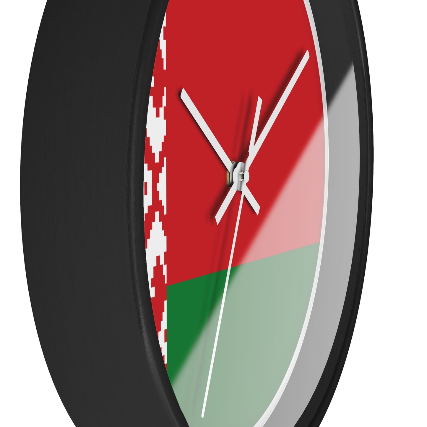 Belarusian Pride Wall Clock - Stylish Home Decor with National Colors
