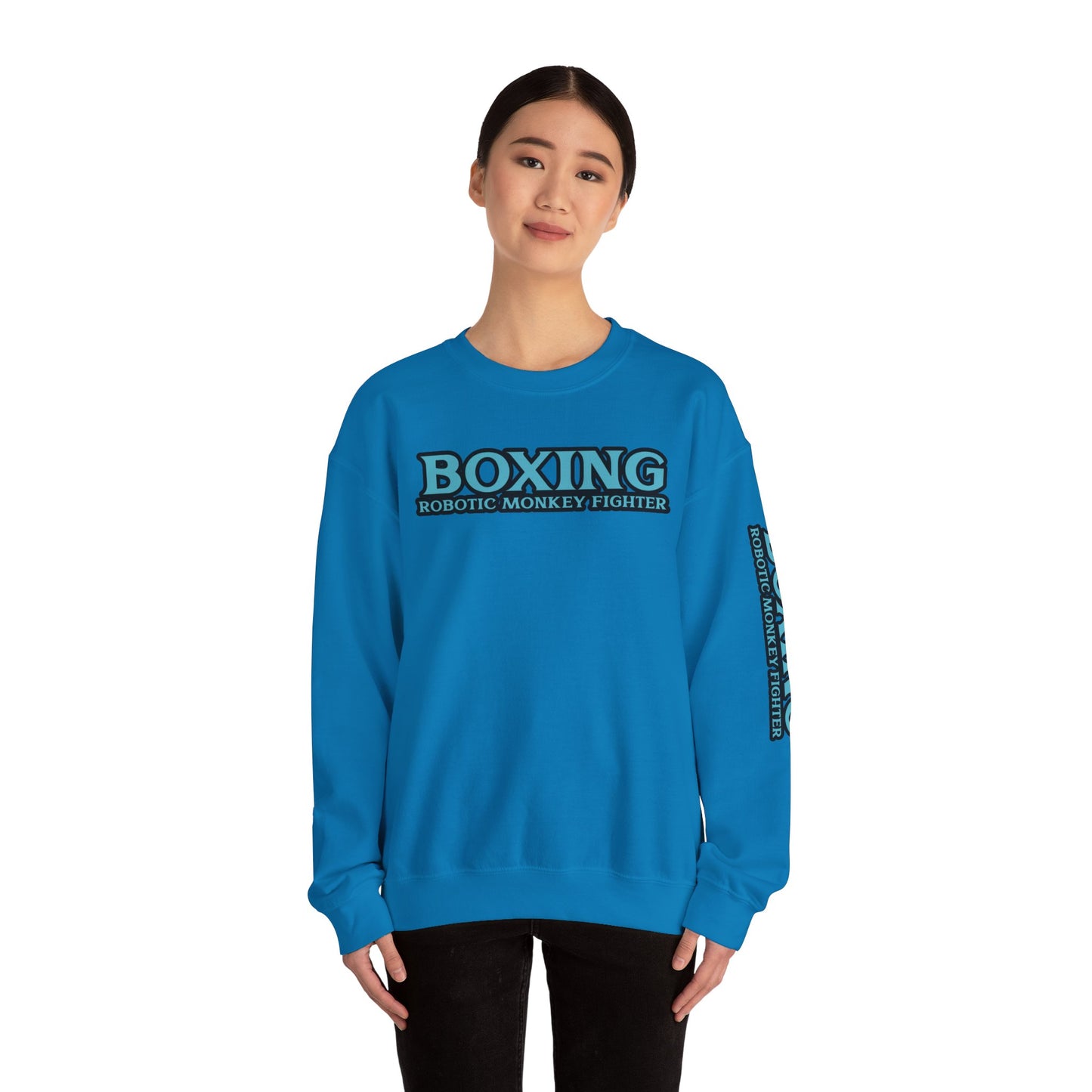 Men Boxing Robotic Monkey Fighter Sweatshirt