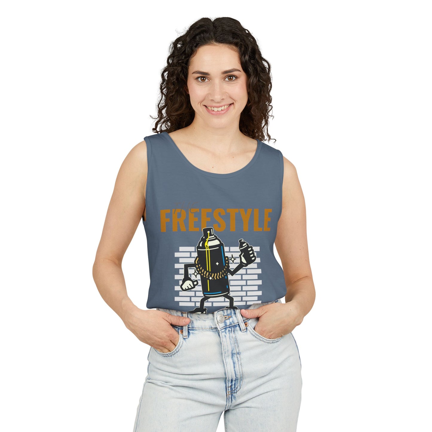 Men's Hip Hop Style Tank Top Freestyle Graphic for Trendsetters