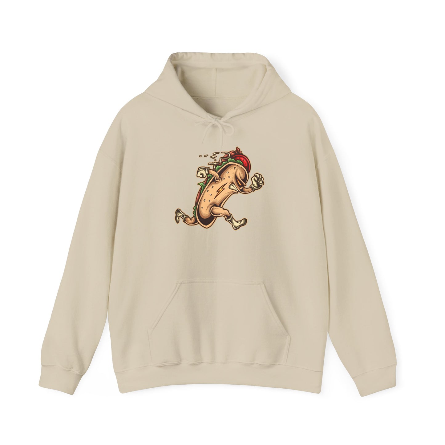 Fun Taco Running Unisex Hooded Sweatshirt