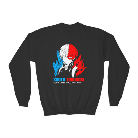 Youth Anime Sweatshirt for Boys – Shoto Todoroki Sweatshirt for Fans