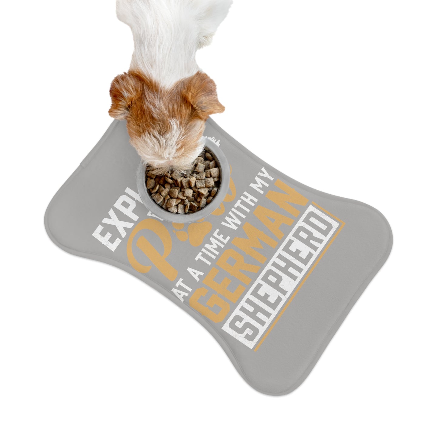 Personalyzed Dog Feeding Mat German Shepherd Pet Mat for Dog Lovers