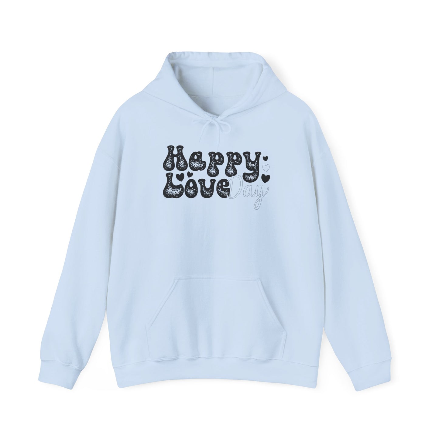 Unisex Happy Love Day Hoodie - Cozy Moments, Valentine's Day, Gift for Loves