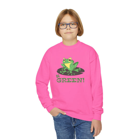 Cute Frog Graphic Youth Sweatshirt For Girls