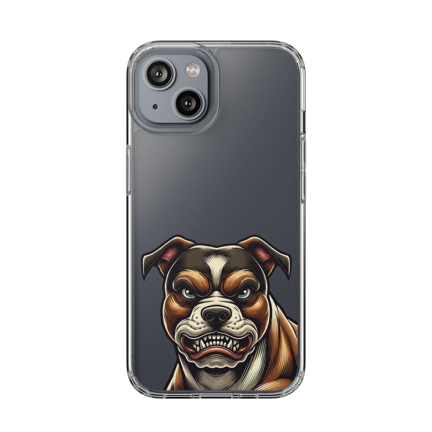 Pit Bull Print Clear Case - Perfect for Pet Lovers