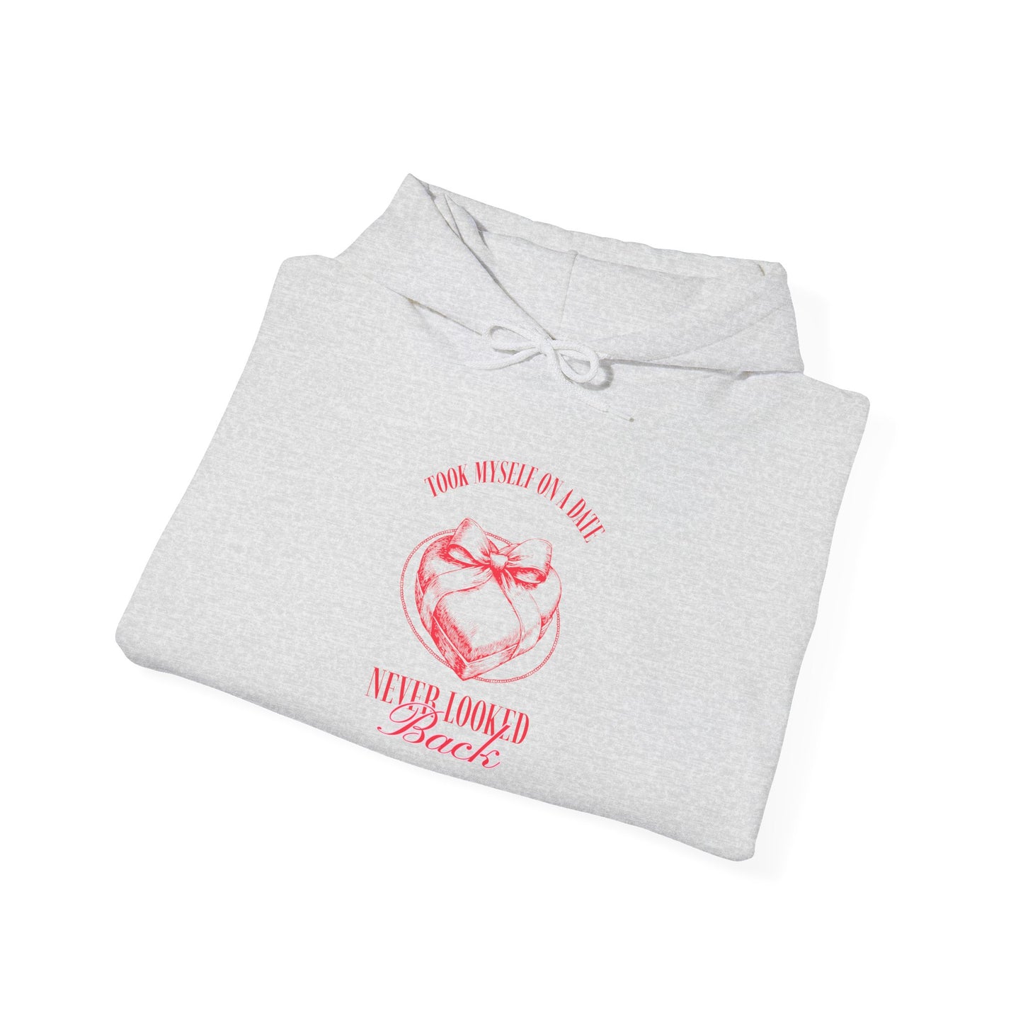 Motivational Unisex Hooded - "Never Looked Back" Valentine's Day Vibe