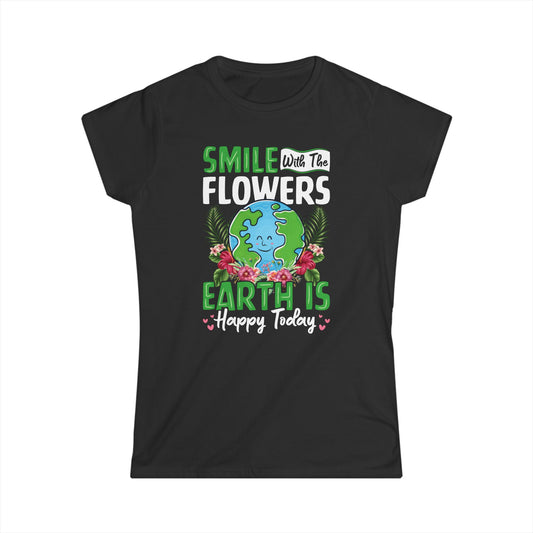 Women's T-Shirt Smile with the flowers