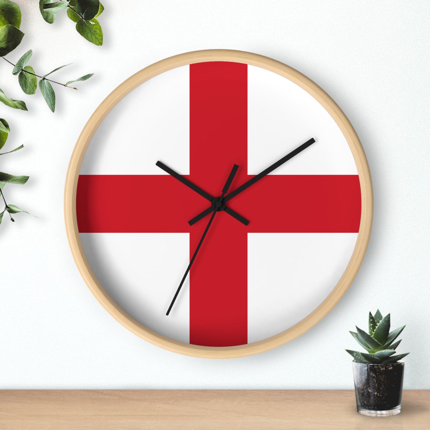 English Flag Wall Clock - Stylish Home Decor for British Enthusiasts