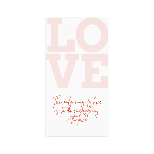 Love Message Neck Gaiter Face Covering