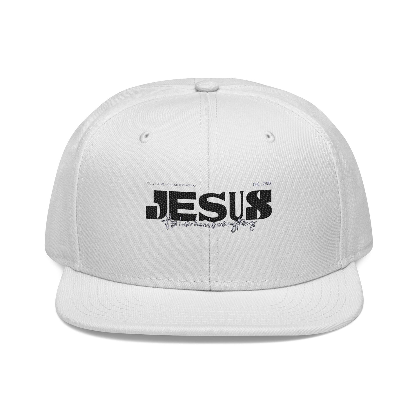 Embroidered Jesus Snapback Hat - Faith Inspired Adjustable Cap