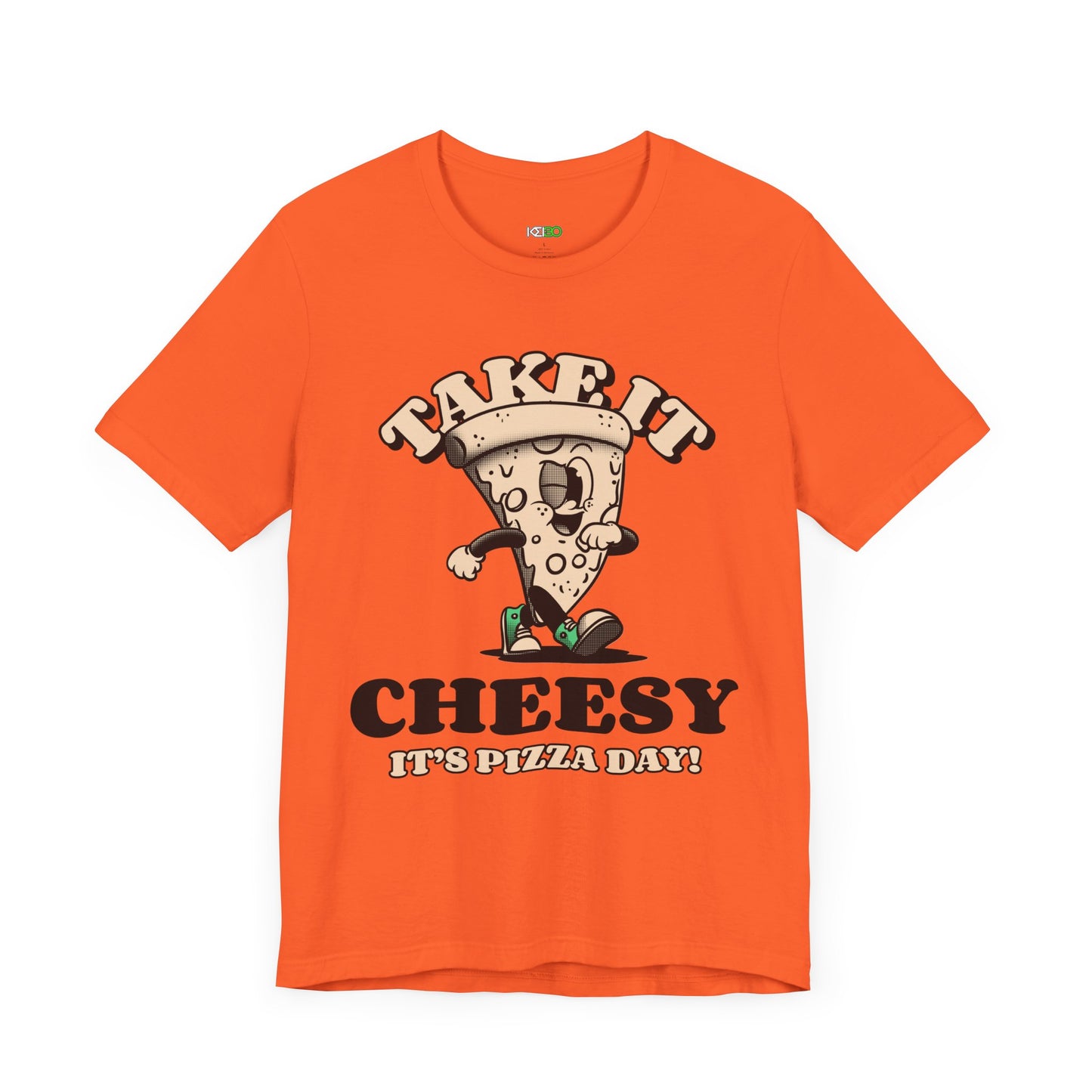 Cheesy Pizza Day Men's Tee - Fun Short Sleeve T-Shirt with Graphics