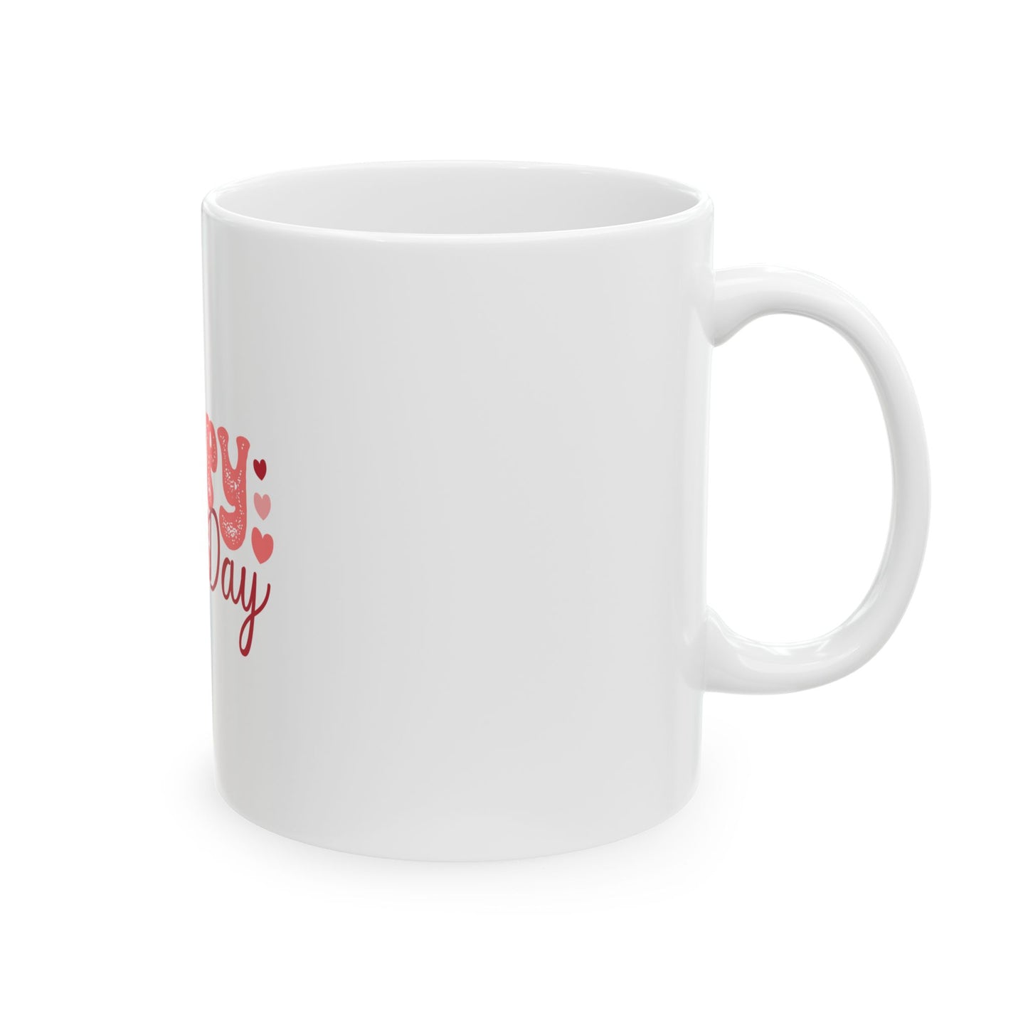 Happy Love Day Ceramic Mug - Perfect Gift for Friends, Valentine's Day