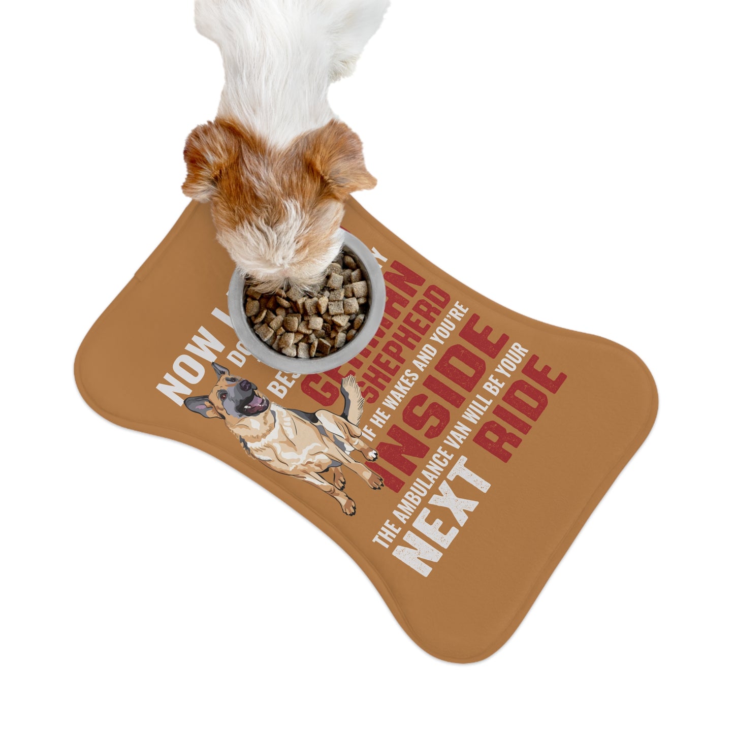 Personalyzed Dog Feeding Mat German Shepherd Pet Mat for Dog Lovers