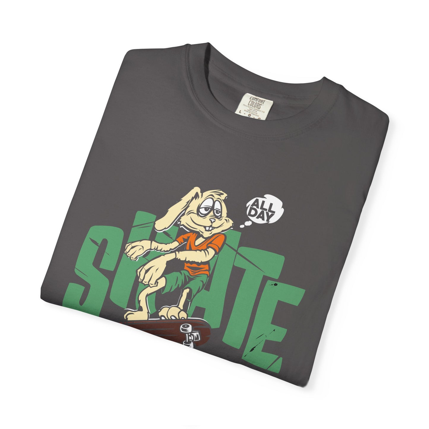 Unisex Trendy T-Shirt "All Day Skate" - Skateboarding Graphic Tee